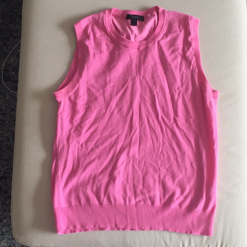 Pink J Crew Sweater Vest